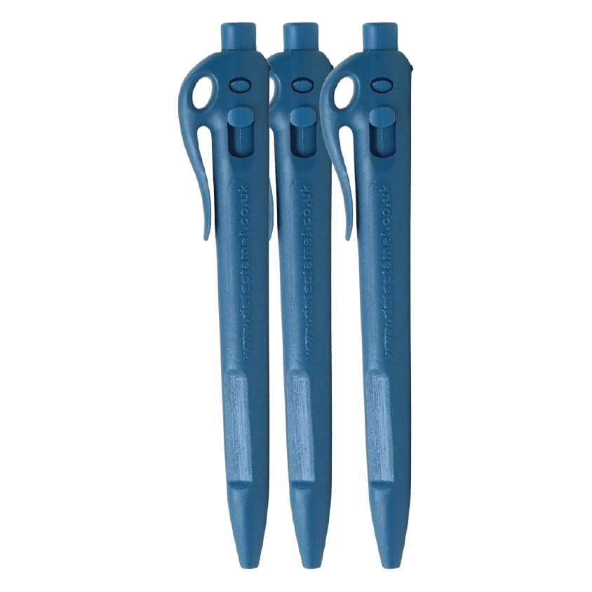 DETECTAMET Detectable Elephant Retractable Pens — Blue